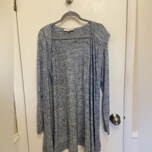 Loft Blue Long Sleeve Cardigan
